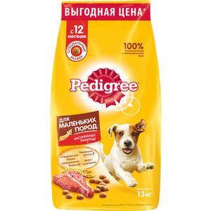 Сухой корм Pedigree Vital Protection с говядиной для собак мелких пород