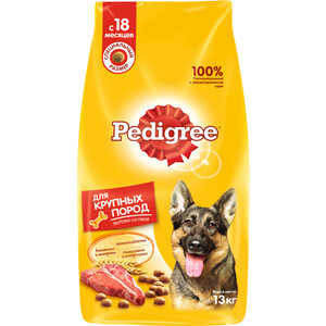 Сухой корм Pedigree Vital Protection с говядиной для собак крупных пород