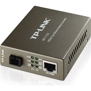 Медиаконвертер TP-LINK MC111CS 10/100M RJ45 to 100M single-mode, Full-duplex, up to 20Km
