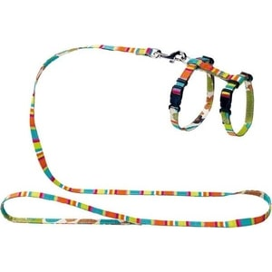 Шлейка для кошек и собак Hunter Smart Stripes нейлон разноцветная
