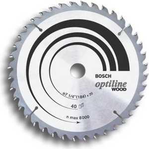 Диск пильный твердосплавный Bosch Optiline wood 190x24x30 (2.608.640.615)