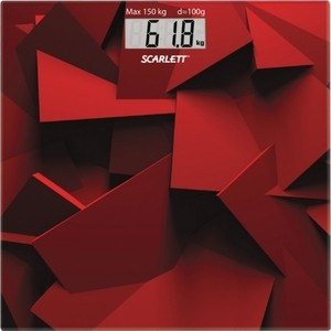 Весы напольные Scarlett SC-BS33E086 красн