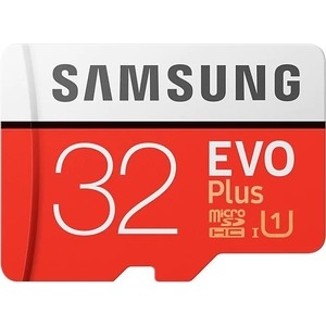 Карта памяти Samsung MicroSDHC 32GB Class10 UHS-I U1 EVO Plus v2 (MB-MC32GA/RU)
