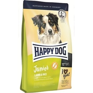 Сухой корм Happy Dog Junior Lamb & Rice ягненок с рисом для щенков 7-18 месяцев 10кг (60413)