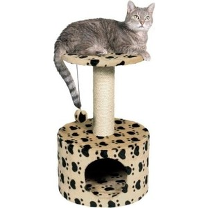 Когтеточка TRIXIE Toledo домик с площадкой с рисунком для кошек 61см (43704)