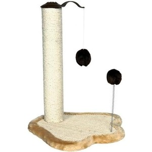 Когтеточка TRIXIE Столбик на подставке с игрушками для кошек 50см (4295)