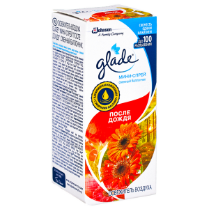 Сменный баллон для освежителя воздуха Glade Микроспрей После дождя 10 мл
