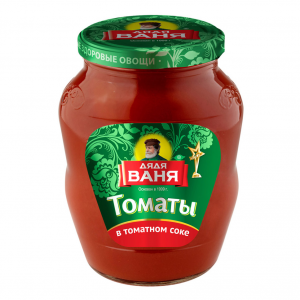 Дядя Ваня томаты в томатном соке неочищенные