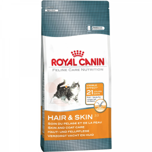 Корм для кошек ROYAL CANIN Hair&Skin 33 чувствительной кожи и улучшения шерсти птица