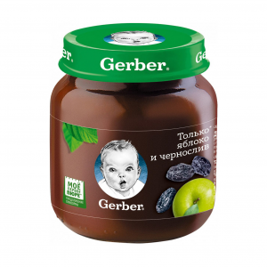 Пюре фруктовое Gerber Яблоко и чернослив 130 г