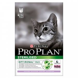 Сухой корм Pro Plan для кастрированных и стерилизованных кошек индейка