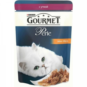 Корм для кошек GOURMET Perle утка кусочки в подливе