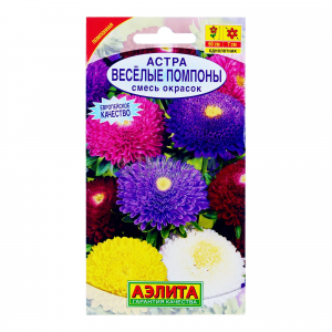 Аэлита Семена. Астра "Веселые помпоны"