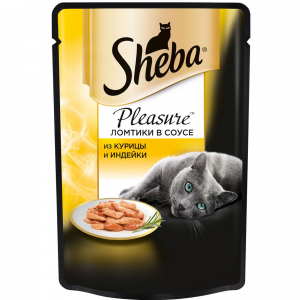 Корм для кошек SHEBA Pleasure Курица и индейка