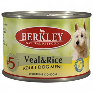 Корм для собак Berkley № 5 телятина с рисом