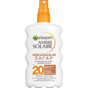 Спрей солнцезащитный Garnier Ambre Solaire "Идеальный загар" SPF20