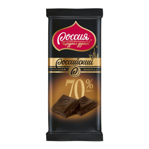 Шоколад горький Россия щедрая душа Российский какао 70%