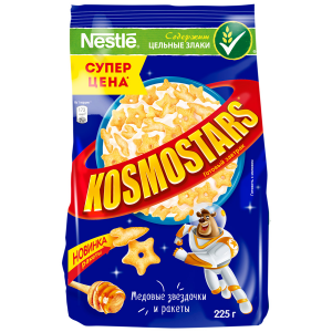 Завтрак готовый Nestle Kosmostars медовые звездочки и луны