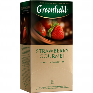 Greenfield Strawberry Gourmet черный чай в пакетиках