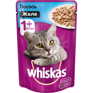 Корм для кошек WHISKAS Желе с лососем