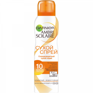 Сухой солнцезащитный спрей Garnier Ambre Solaire SPF 10