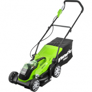 Аккумуляторная газонокосилка greenworks g40lm35k2 40v