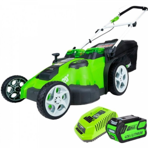 Газонокосилка аккумуляторная Greenworks G40LM49DBK4 TwinForce