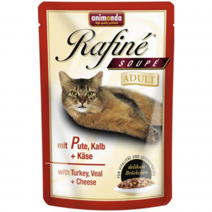 Корм для кошек ANIMONDA Rafine Soupe индейка телятина и сыр
