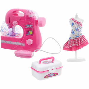 Игровой набор "Помогаю маме" Швейная машинка с аксессуарами (свет) ABtoys PT-00545(WK-B8043)