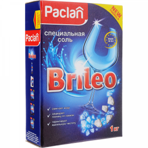 Специальная соль для посудомоечных машин "Paclan Brileo"