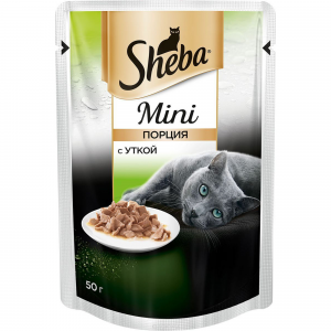 Корм для кошек Sheba мини порция с уткой