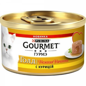 Корм для кошек GOURMET Gold Melting Heart Курица 85г