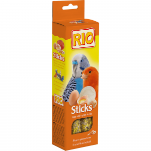 Лакомство для всех видов птиц RIO "Sticks", с яйцом и ракушечником