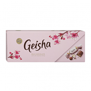 Конфеты Fazer "Geisha" из молочного шоколада с начинкой из тертого ореха