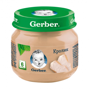 Пюре мясное Gerber кролик 80 г