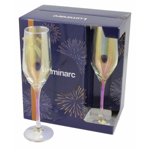 Набор бокалов для шампанского Luminarc золотой хамелеон