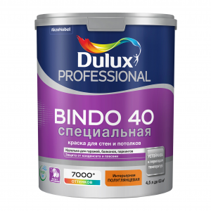 Краска для стен и потолков Dulux Professional Bindo 40 база BW полуглянцевая