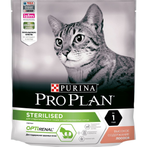 Корм сухой Pro Plan "Sterilised" для кастрированных котов и стерилизованных кошек с лососем