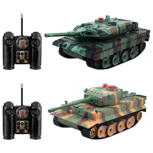 Танковый бой 1TOY р/у Взвод Leopard 2A5 vs Tiger I 2 шт