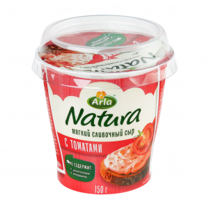 Сыр мягкий сливочный Arla Natura с томатами 55%