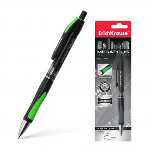 Ручка шариковая автоматическая Erich Krause MEGAPOLIS Concept черный