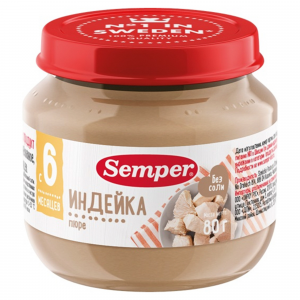 Пюре Semper Индейка (с 6 месяцев)