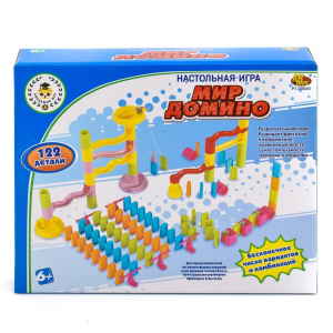 Настольная игра "Мир Домино" 122 детали Abtoys PT-00820 ABtoys. Академия игр