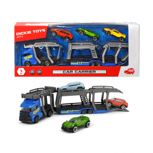 Dickie Toys Автовоз и 3 die-cast машинки