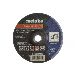 Круг отрезной METABO 616508000 Novorapid 180x1.6x22.23мм steel по металлу