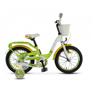 Детский велосипед Stels Pilot-190 V030 16" 2018 (Рама: 9 (Возраст: 3-6 лет), Цвет: зеленый/желтый/белый ) STELS