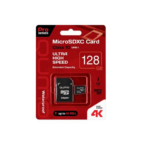 MicroSDXC 128GB QUMO UHS-I U3 Pro