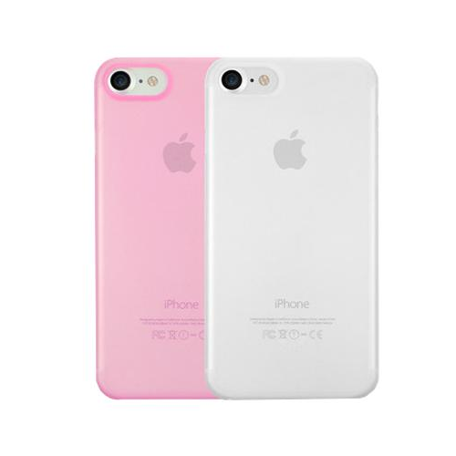 Чехол для iPhone 7/8 Ozaki O!coat 0.3 Jelly, набор из двух чехлов, прозрачный и розовый