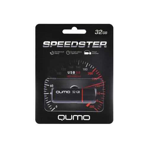 USB-накопитель Qumo Speedster USB 3.0 32GB Black