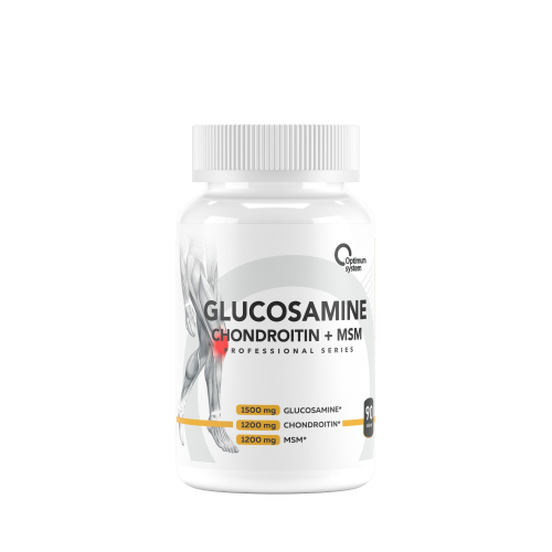 Optimum System Glucosamine Chondroitin + MSM, 90 таб